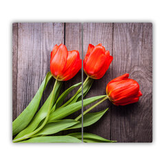 Tulup pjaustymo lentelė Raudona tulpė, 2x30x52 cm kaina ir informacija | Pjaustymo lentelės | pigu.lt