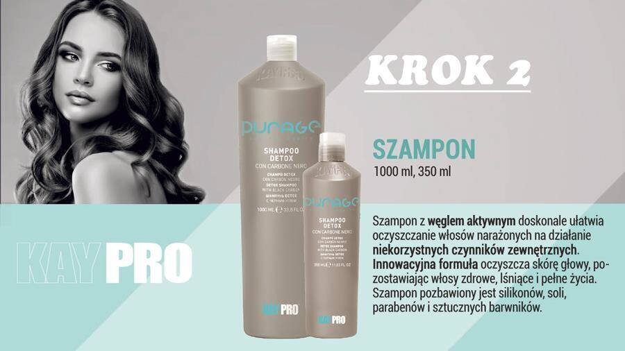 Raminanti galvos odos kaukė su baltuoju moliu Kaypro Purage, 500 ml цена и информация | Priemonės plaukų stiprinimui | pigu.lt