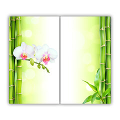 Tulup pjaustymo lentelė Orchidas ir bambukas, 2x30x52 cm kaina ir informacija | Pjaustymo lentelės | pigu.lt