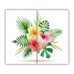 Tulup pjaustymo lentelė Havajų gėlės, 2x30x52 cm kaina ir informacija | Pjaustymo lentelės | pigu.lt