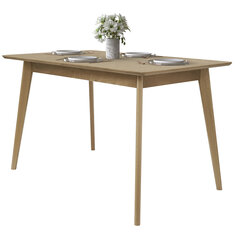 Прямоугольный обеденный стол из дерева Pegasus, 120 см  цена и информация | Кухонные и обеденные столы | pigu.lt