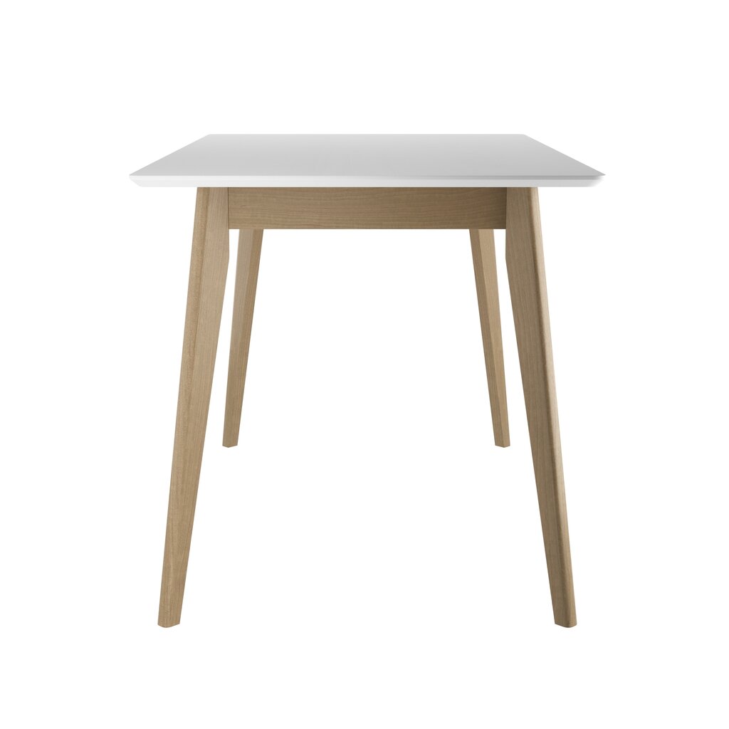 Valgomojo stalas Pegasus 120, rudas/baltas kaina ir informacija | Virtuvės ir valgomojo stalai, staliukai | pigu.lt
