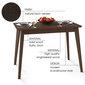 Valgomojo stalas Pegasus 102, rudas цена и информация | Virtuvės ir valgomojo stalai, staliukai | pigu.lt