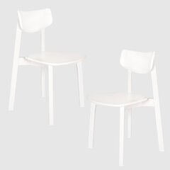 Комплект из двух обеденных стульев Vega, белый цена и информация | Стулья для кухни и столовой | pigu.lt