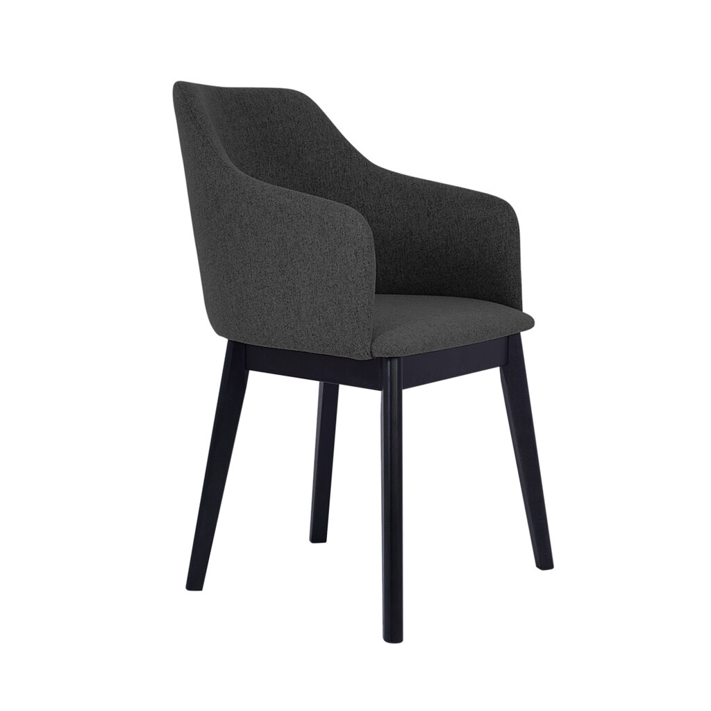 2-jų valgomojo kėdžių rinkinys Kaif, juoda kaina ir informacija | Virtuvės ir valgomojo kėdės | pigu.lt