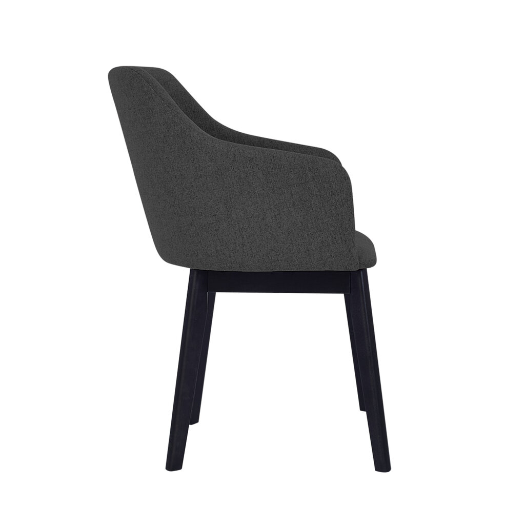 2-jų valgomojo kėdžių rinkinys Kaif, juoda kaina ir informacija | Virtuvės ir valgomojo kėdės | pigu.lt