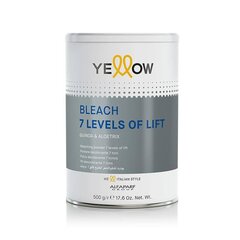 Plaukų šviesinimo milteliai Yellow Bleach 7 Levels of Lift, 500 g kaina ir informacija | Plaukų dažai | pigu.lt