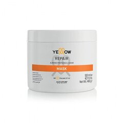 Atkuriamoji kaukė labai pažeistiems plaukams Alfaparf Yellow Repair mask, 500 ml kaina ir informacija | Priemonės plaukų stiprinimui | pigu.lt