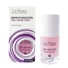 Nagų lakas La Rosa Nail 10in1 Base Coat growth booster, 10 ml kaina ir informacija | Nagų lakai, stiprintojai | pigu.lt