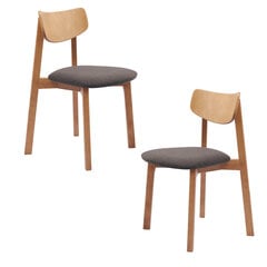 Комплект из двух обеденных стульев Vega, темно коричневый цена и информация | Стулья для кухни и столовой | pigu.lt