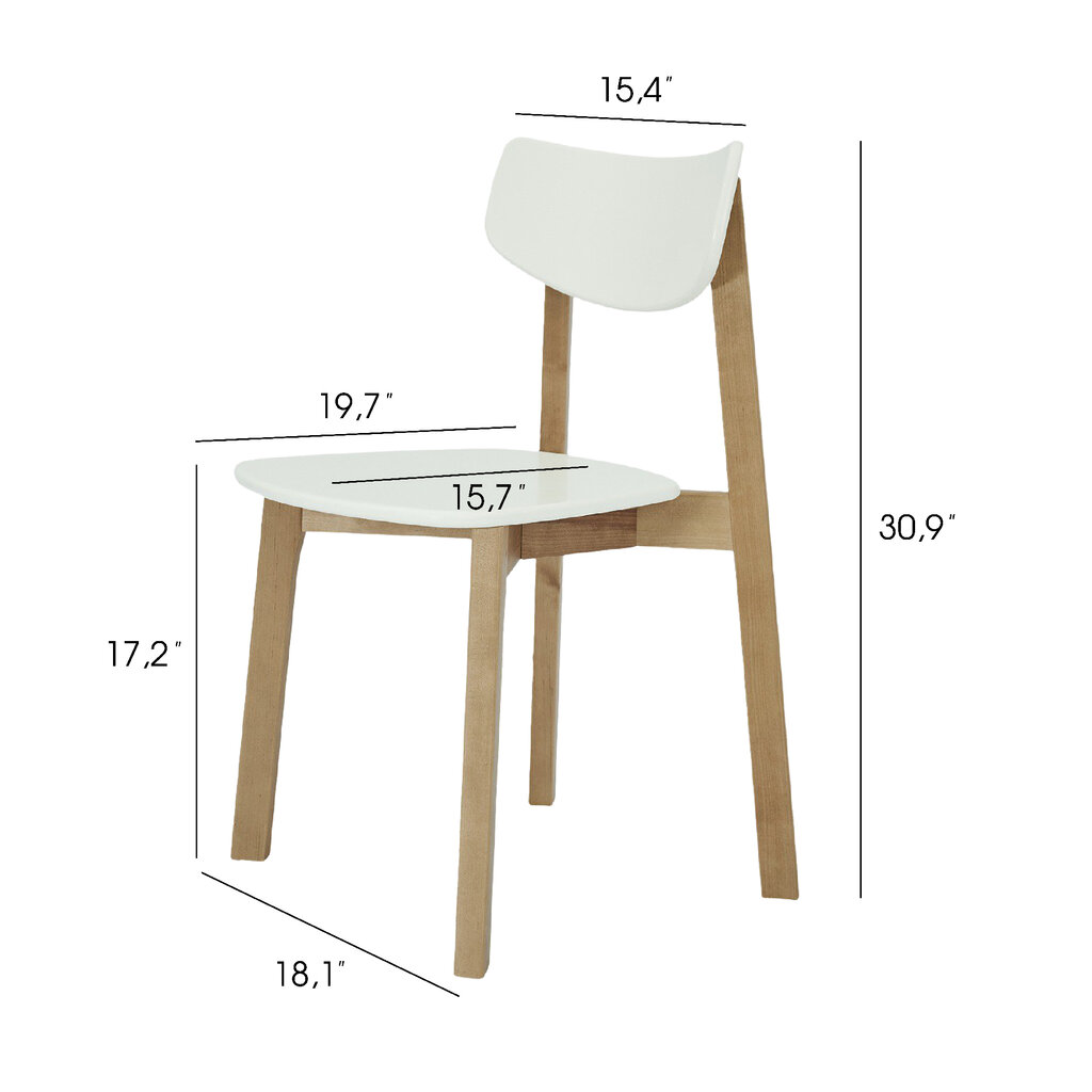 2-jų valgomojo kėdžių rinkinys Vega, sidabrinis цена и информация | Virtuvės ir valgomojo kėdės | pigu.lt