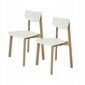 2-jų valgomojo kėdžių rinkinys Vega, sidabrinis kaina ir informacija | Virtuvės ir valgomojo kėdės | pigu.lt