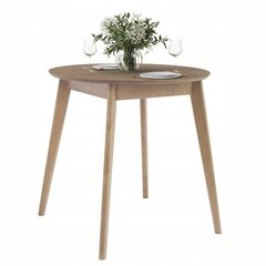 Круглый деревянный обеденный стол Orion, 79 см  цена и информация | Кухонные и обеденные столы | pigu.lt