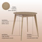 Valgomojo stalas Orion 79, rudas kaina ir informacija | Virtuvės ir valgomojo stalai, staliukai | pigu.lt
