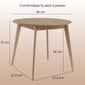 Valgomojo stalas Orion 94, rudas kaina ir informacija | Virtuvės ir valgomojo stalai, staliukai | pigu.lt