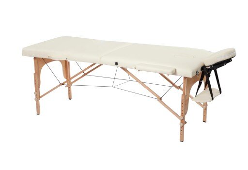 Sulankstomas masažo stalas I-Coucou, 212x73 cm, baltas kaina ir informacija | Baldai grožio salonams | pigu.lt