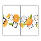 Tulup pjaustymo lentelė Apelsinai su ledu, 2x30x52 cm цена и информация | Pjaustymo lentelės | pigu.lt