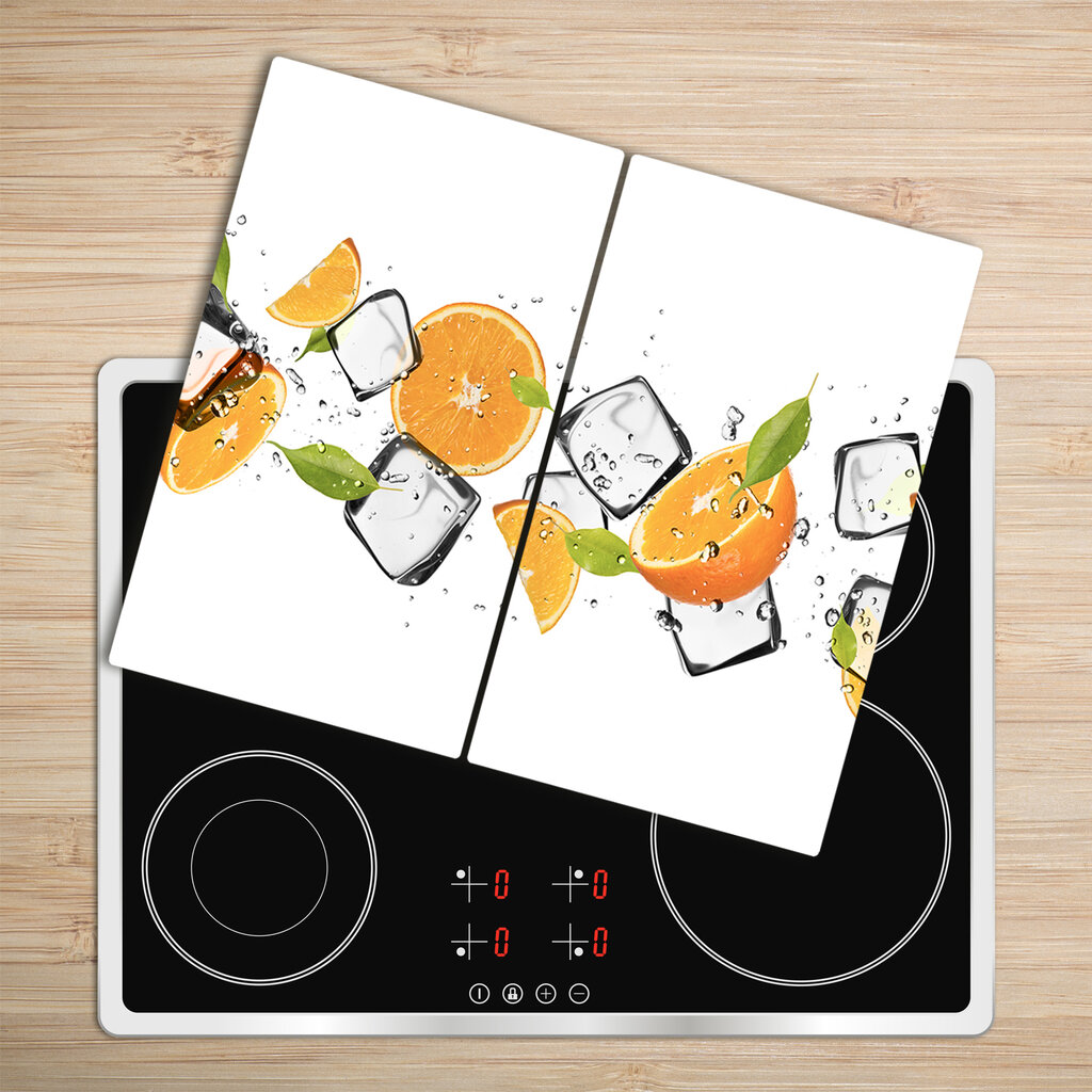 Tulup pjaustymo lentelė Apelsinai su ledu, 2x30x52 cm цена и информация | Pjaustymo lentelės | pigu.lt