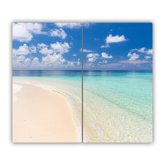 Tulup pjaustymo lentelė Maldyvų paplūdimys, 2x30x52 cm kaina ir informacija | Pjaustymo lentelės | pigu.lt