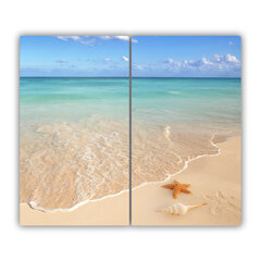 Tulup pjaustymo lentelė Jūros esteriai paplūdimyje, 2x30x52 cm kaina ir informacija | Pjaustymo lentelės | pigu.lt