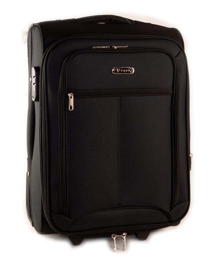 Mažas lagaminas Vado 2110 S juodas su 2 ratukais kaina ir informacija | Lagaminai, kelioniniai krepšiai | pigu.lt
