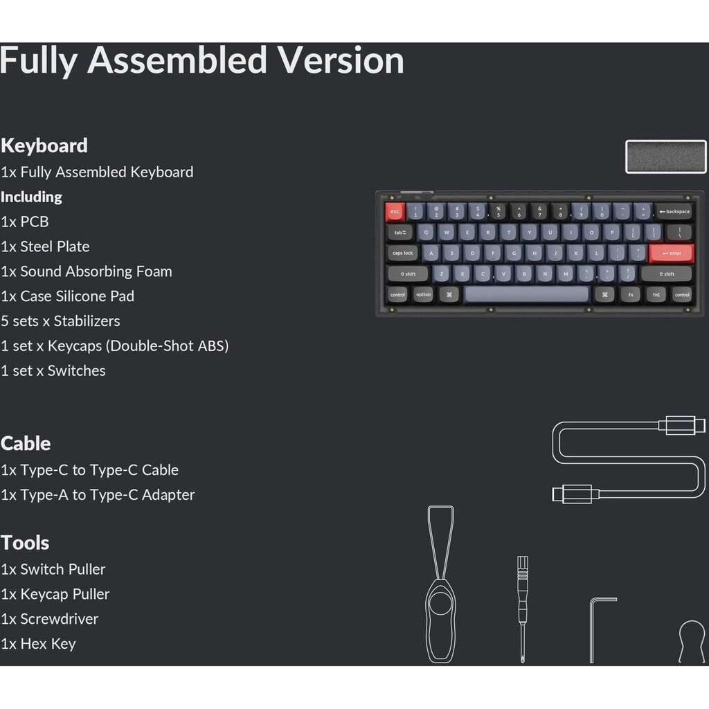 Keychron V4 Keychron K Pro Brown Switch kaina ir informacija | Klaviatūros | pigu.lt