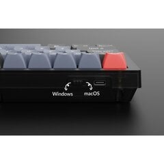 Keychron V4, Keychron K Pro Brown Switch, Frosted Black, US цена и информация | Клавиатуры | pigu.lt