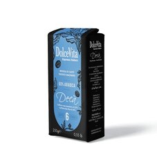 Dolce Vita malta kava Decaffeinato, 250g цена и информация | Кофе, какао | pigu.lt