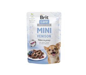 Brit Care Mini Adult Pouch Venison su elniena, 24x85g kaina ir informacija | Konservai šunims | pigu.lt