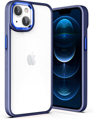 Premium Hard Case Apple iPhone 12/12 Pro Clear PC, blue цена и информация | Чехлы для телефонов | pigu.lt