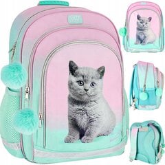 Mokyklinė kuprinė Starpak Kitten Ombre 50649 цена и информация | Школьные рюкзаки, спортивные сумки | pigu.lt