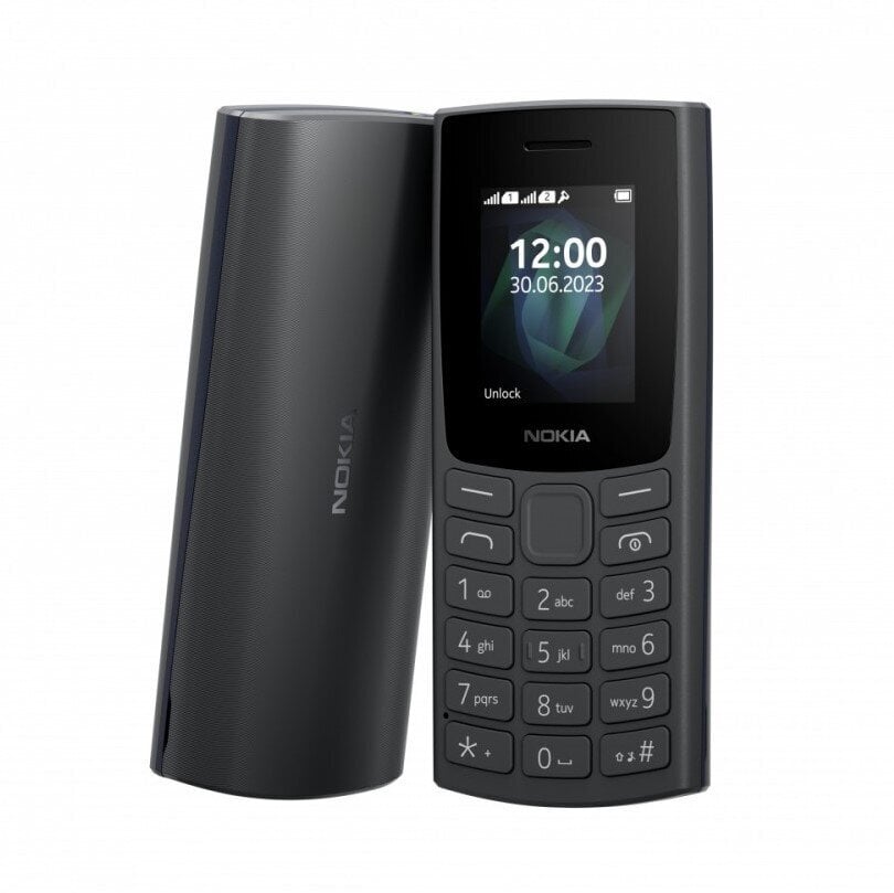 Nokia 105 (2023) Charcoal цена и информация | Mobilieji telefonai | pigu.lt