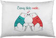 Pagalvės užvalkalas Meilė šildo, balta цена и информация | Originalios pagalvės, užvalkalai | pigu.lt
