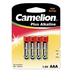Camelion elementai Plus Alkaline, 1.5 V, AAA/LR03, 4 vnt. kaina ir informacija | Elementai | pigu.lt