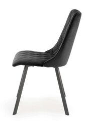 4-ių kėdžių komplektas K450, juodas kaina ir informacija | Virtuvės ir valgomojo kėdės | pigu.lt