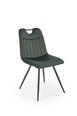 4-ių kėdžių komplektas K521, žalias/juodas