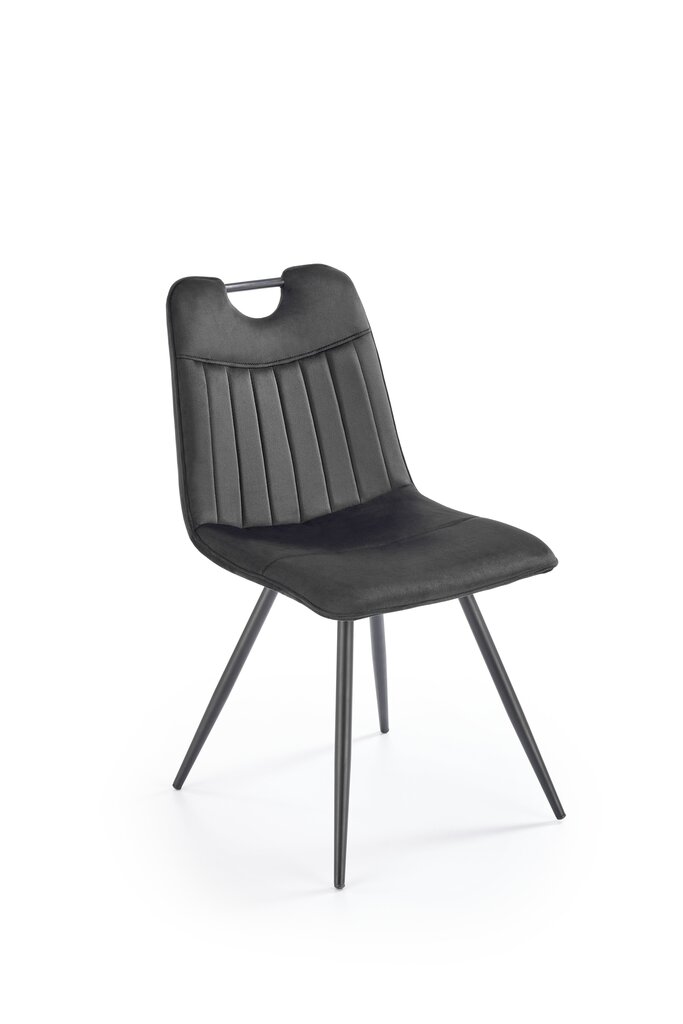4-ių kėdžių komplektas K521, juodas kaina ir informacija | Virtuvės ir valgomojo kėdės | pigu.lt