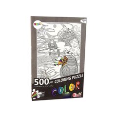 Spalvinimo dėlionė Lean Toys Žuvys, 500 d. kaina ir informacija | Dėlionės (puzzle) | pigu.lt