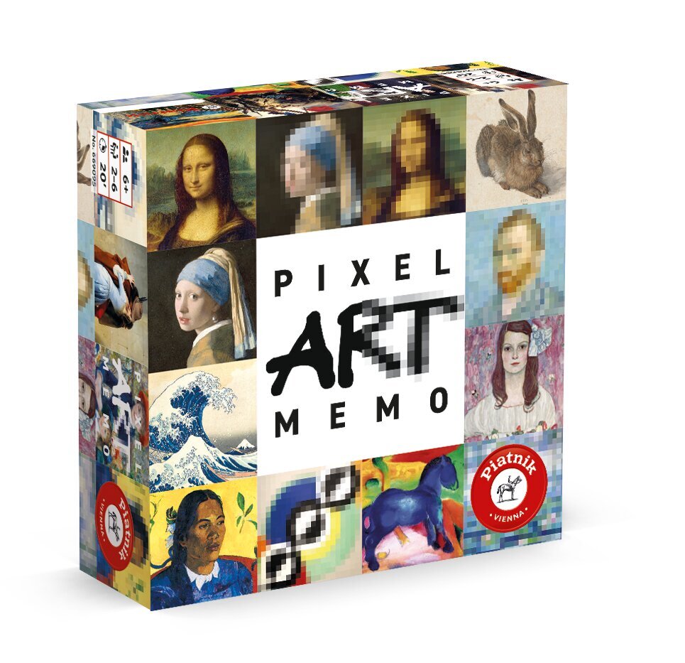 Atminties žaidimas Piatnik Pixel Art цена и информация | Stalo žaidimai, galvosūkiai | pigu.lt