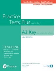 Cambridge English Qualifications: A2 Key (Also suitable for Schools) Practice Tests Plus with key 2nd edition kaina ir informacija | Užsienio kalbos mokomoji medžiaga | pigu.lt