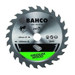 Diskinio pjūklo diskas Bahco 190x30mm 24H 17°, akumuliatoriniam įrankiui, medžiui kaina ir informacija | Pjūklai, pjovimo staklės | pigu.lt