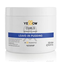 Nenuplaunama priemonė garbanotiems plaukams Yellow Curls leave-in, 500 ml kaina ir informacija | Priemonės plaukų stiprinimui | pigu.lt