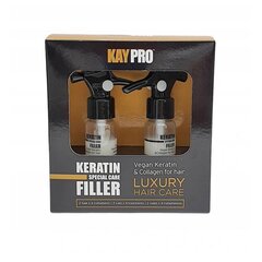 Ampulės plaukams su keratinu Kaypro Keratin Luxury Filler, 2x10 ml kaina ir informacija | Priemonės plaukų stiprinimui | pigu.lt