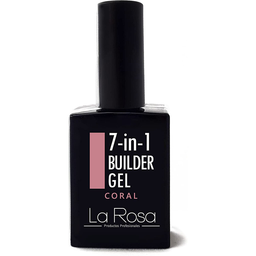 Hibridinis nagų lakas La Rosa 7 in1 Builder Gel Coral UV/LED, 15 ml цена и информация | Nagų lakai, stiprintojai | pigu.lt