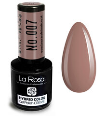 Hibridinis nagų lakas La Rosa 007 Dark Nude Pink, 9 ml kaina ir informacija | Nagų lakai, stiprintojai | pigu.lt