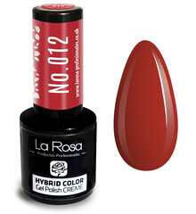 Hibridinis nagų lakas La Rosa 012 Intensive Red, 9 ml kaina ir informacija | Nagų lakai, stiprintojai | pigu.lt