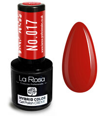 Hibridinis nagų lakas La Rosa 017 Crimson Red, 9 ml kaina ir informacija | Nagų lakai, stiprintojai | pigu.lt