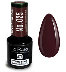 Гель-лак La Rosa Hybrid CREME Темно-бордовый цена и информация | Лаки, укрепители для ногтей | pigu.lt