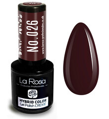 Гель-лак La Rosa Hybrid CREME Темно-фиолетовый цена и информация | Лаки, укрепители для ногтей | pigu.lt