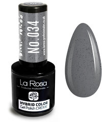 Гель-лак La Rosa Hybrid CREME Sandy Grey цена и информация | Лаки, укрепители для ногтей | pigu.lt